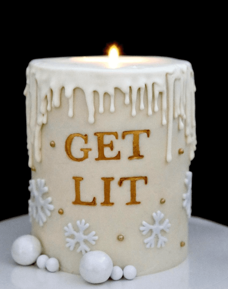 Refined Candle Cake