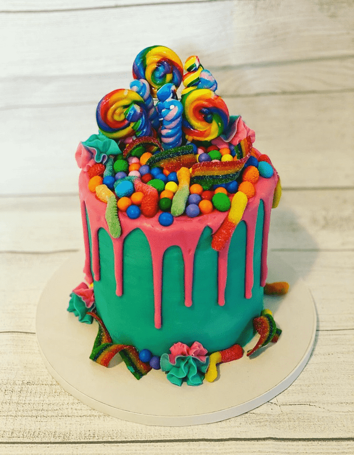 Delicate Candyland Cake