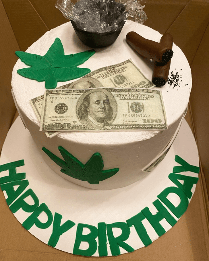 Elegant Cannabis Cake