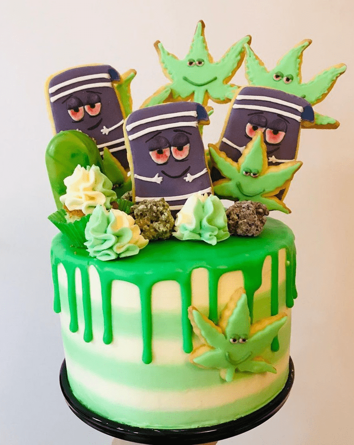 Inviting Cannabis Cake