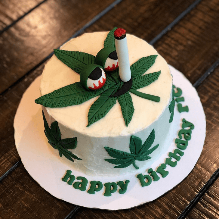 Shapely Cannabis Cake