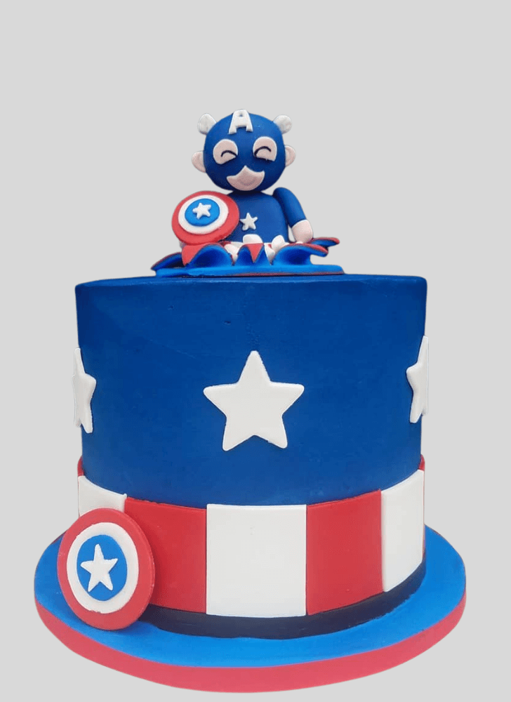Beauteous Captain America Cake