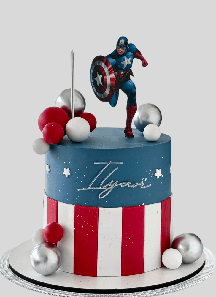 Delightful Captain America Cake