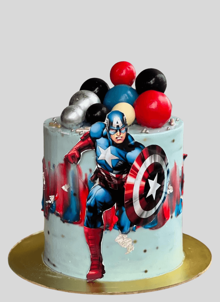 Divine Captain America Cake