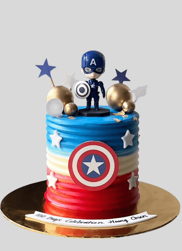 Enticing Captain America Cake