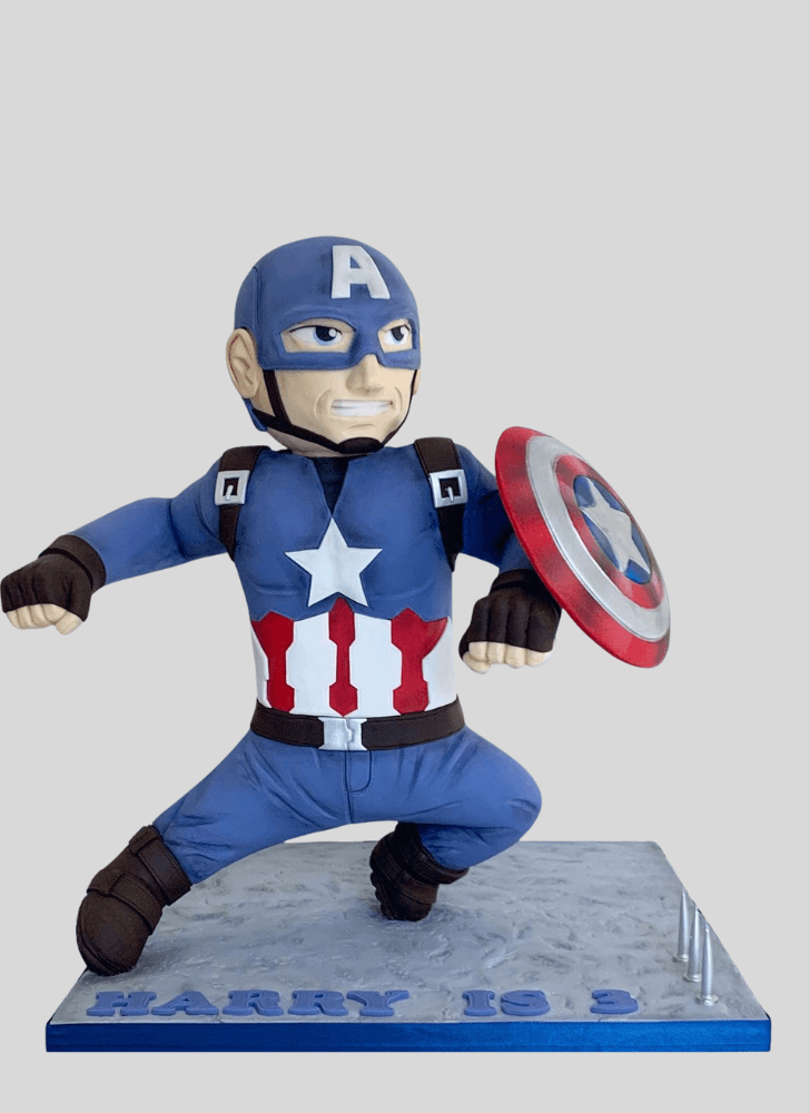 Exquisite Captain America Cake