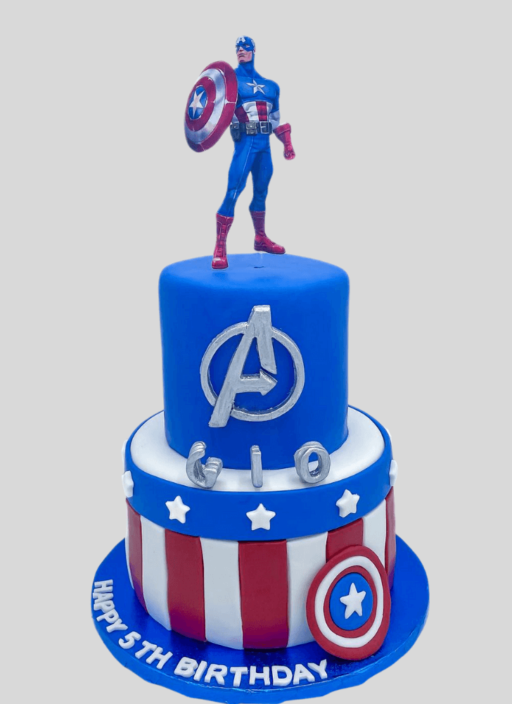 Fetching Captain America Cake