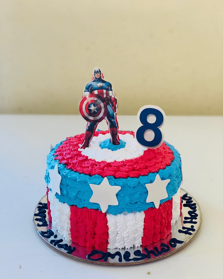 Angelic Captain America Cake
