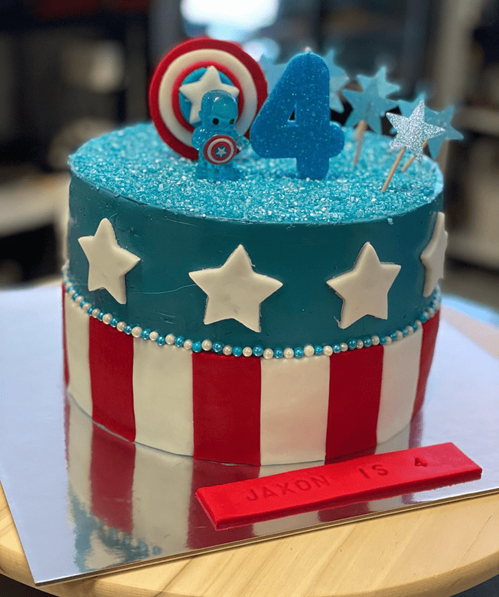 Beauteous Captain America Cake