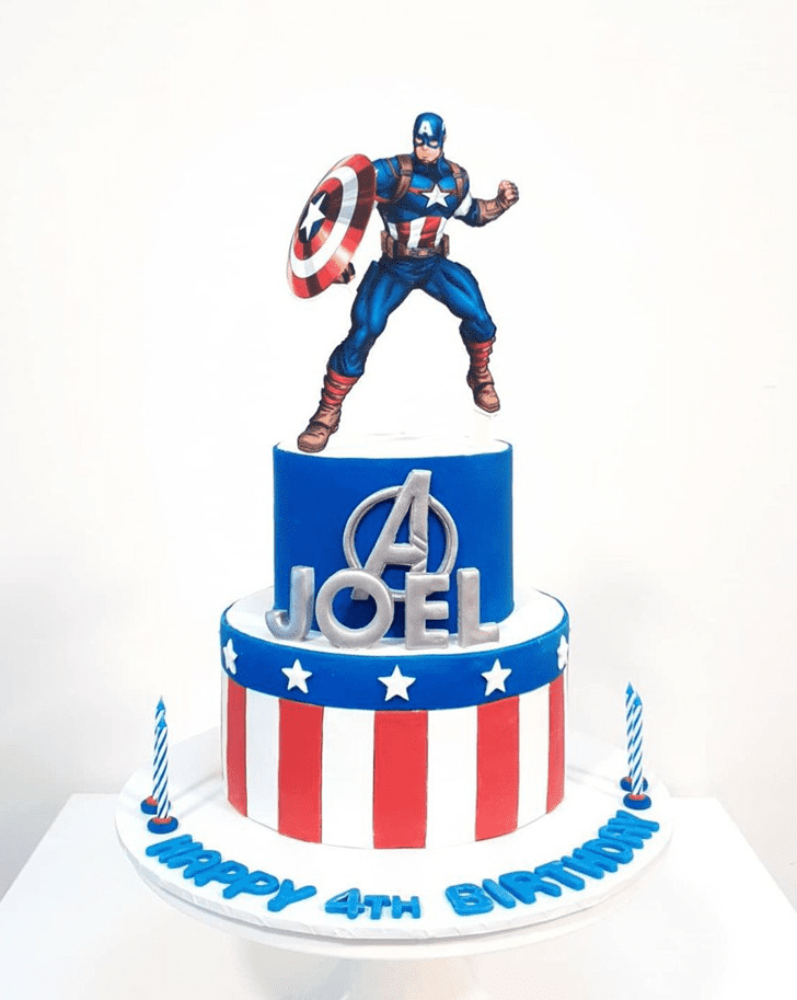 Bewitching Captain America Cake
