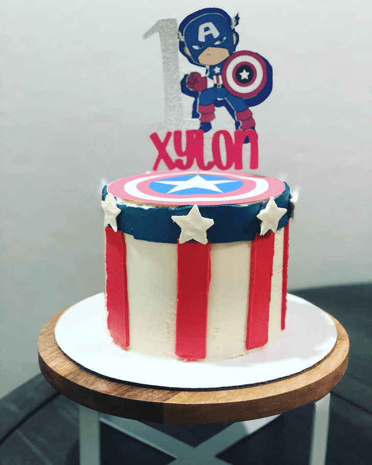 Captivating Captain America Cake