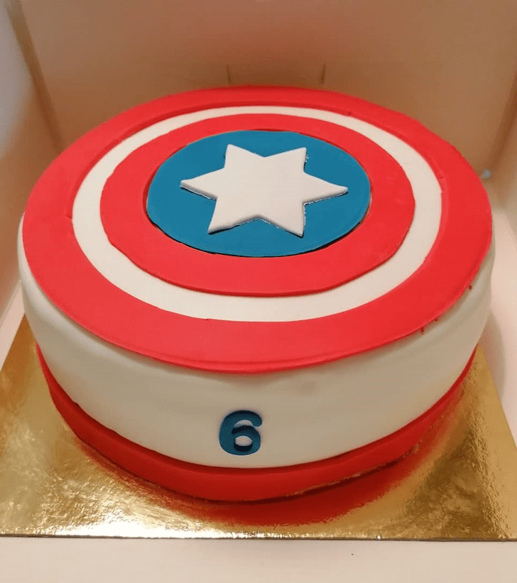 Classy Captain America Cake