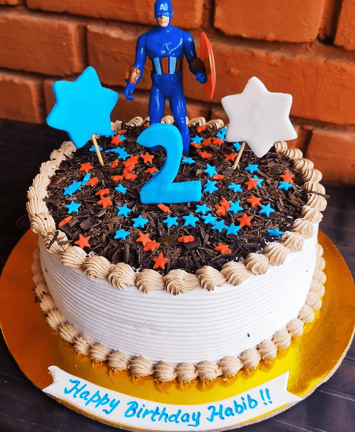 Cute Captain America Cake