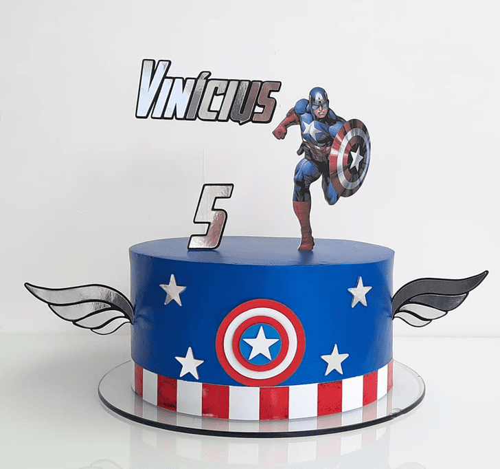 Dazzling Captain America Cake