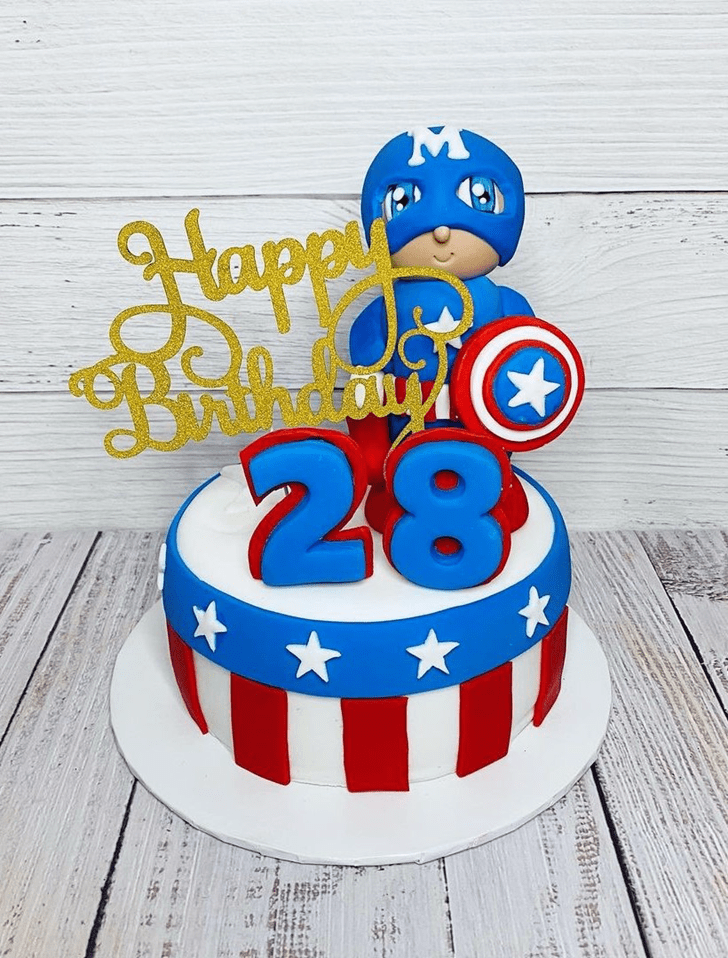 Delightful Captain America Cake