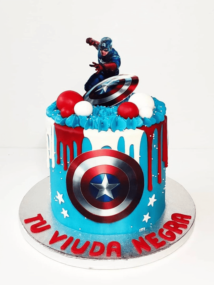 Divine Captain America Cake