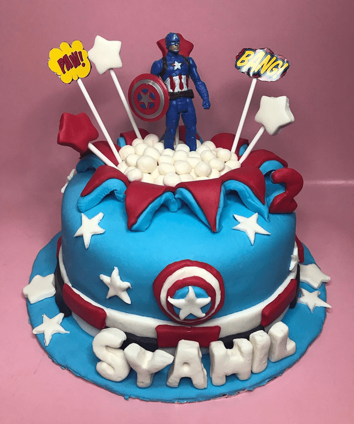Gorgeous Captain America Cake