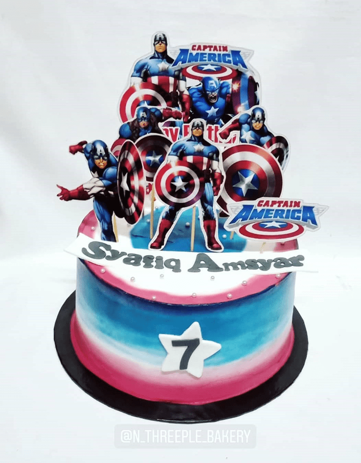 Magnificent Captain America Cake