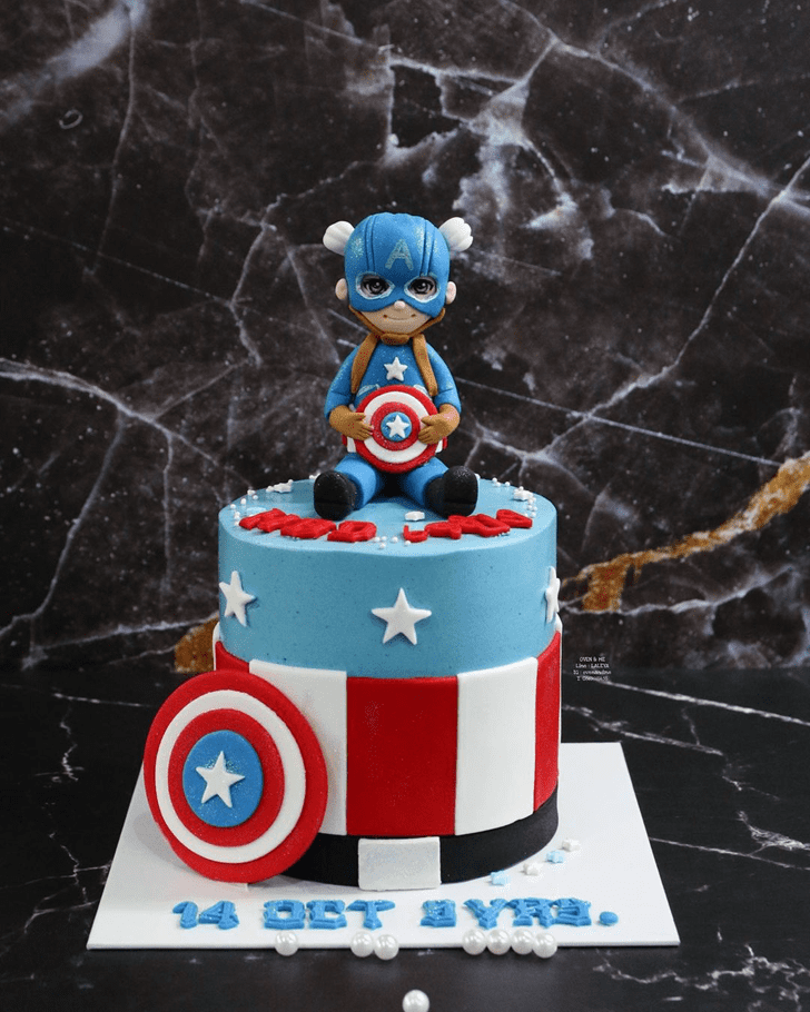 Nice Captain America Cake