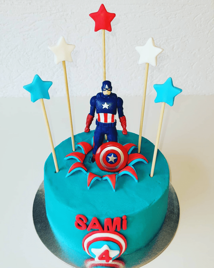 Radiant Captain America Cake