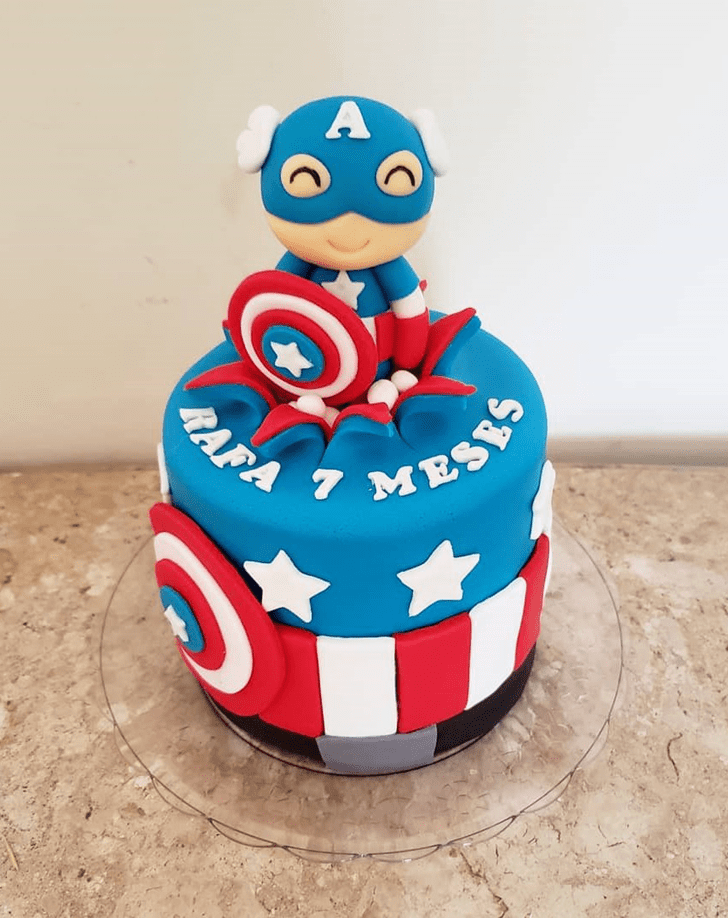 Slightly Captain America Cake