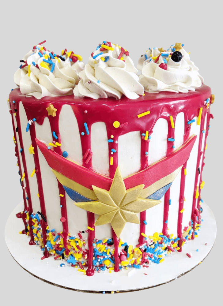 Angelic Captain Marvel Cake