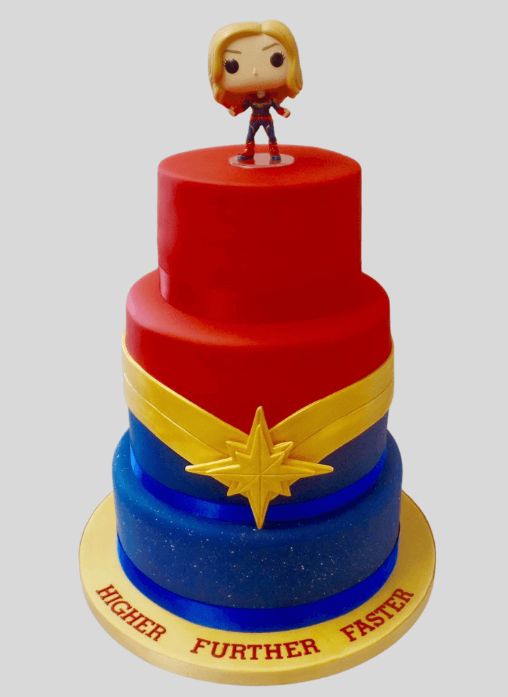 Delightful Captain Marvel Cake