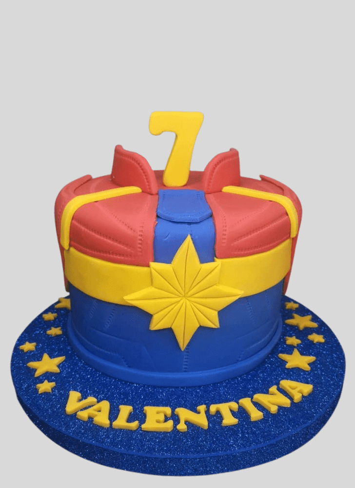 Enthralling Captain Marvel Cake