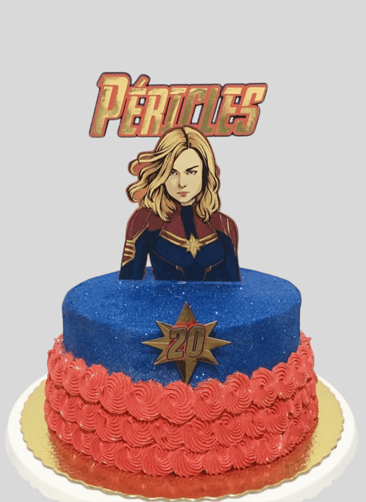 Enticing Captain Marvel Cake
