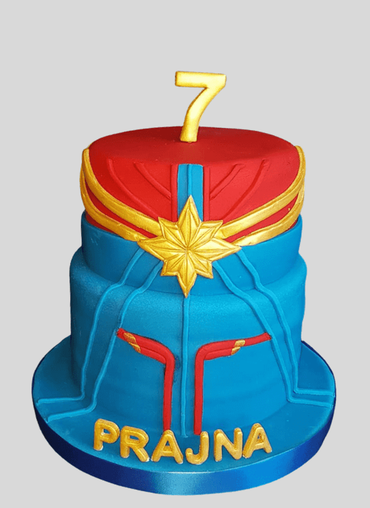 Excellent Captain Marvel Cake