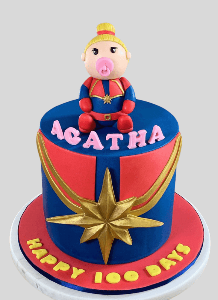 Fetching Captain Marvel Cake