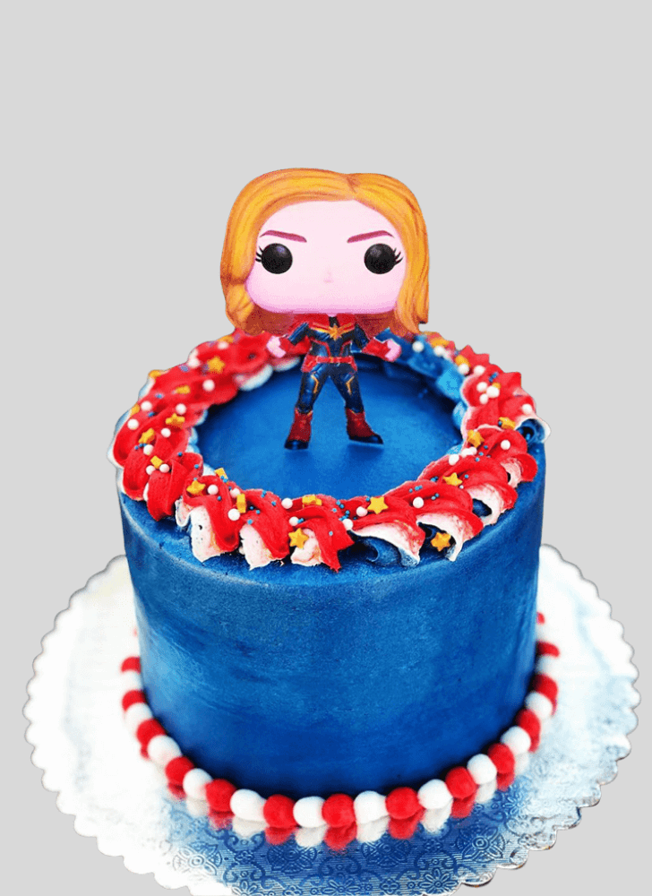 Gorgeous Captain Marvel Cake