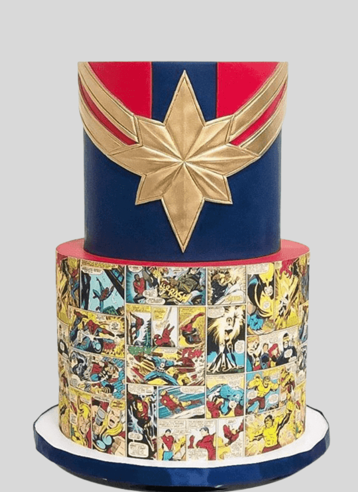 Grand Captain Marvel Cake