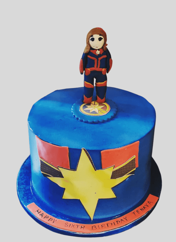 Ideal Captain Marvel Cake