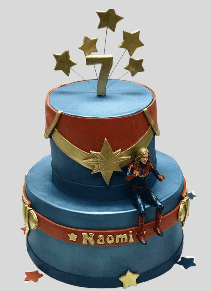 Radiant Captain Marvel Cake