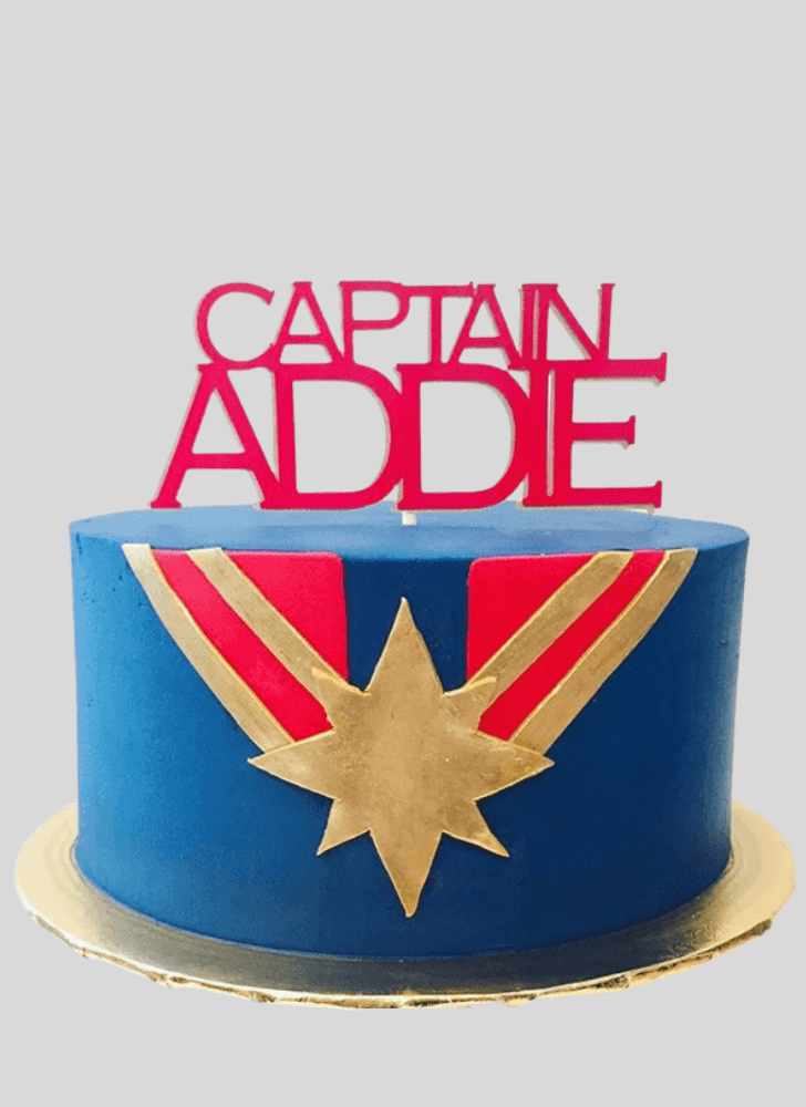 Refined Captain Marvel Cake