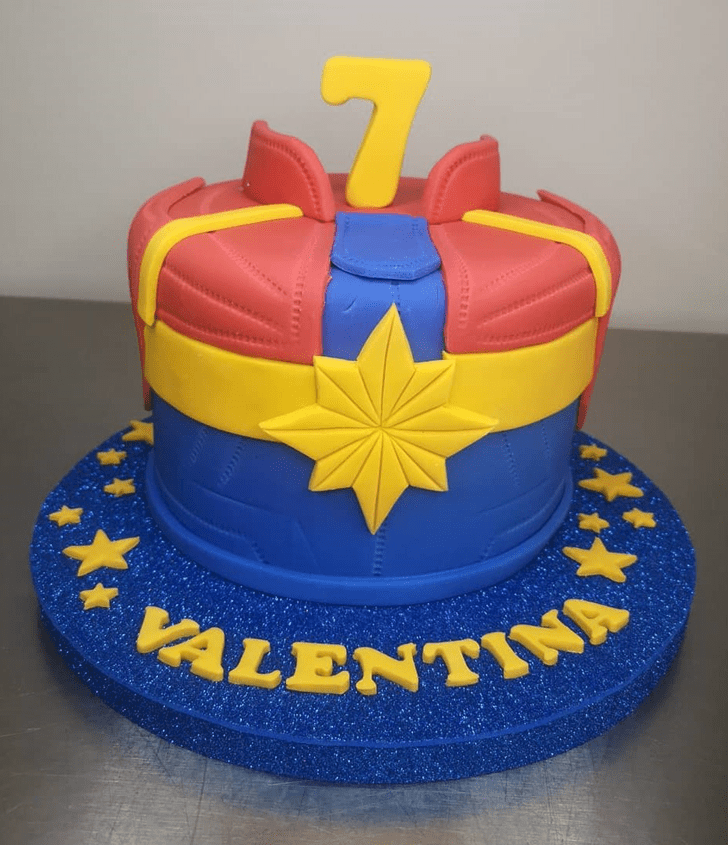 Angelic Captain Marvel Cake