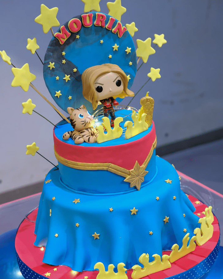 Bewitching Captain Marvel Cake