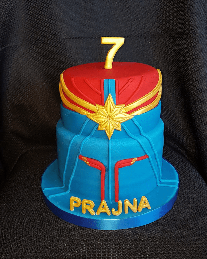 Captivating Captain Marvel Cake