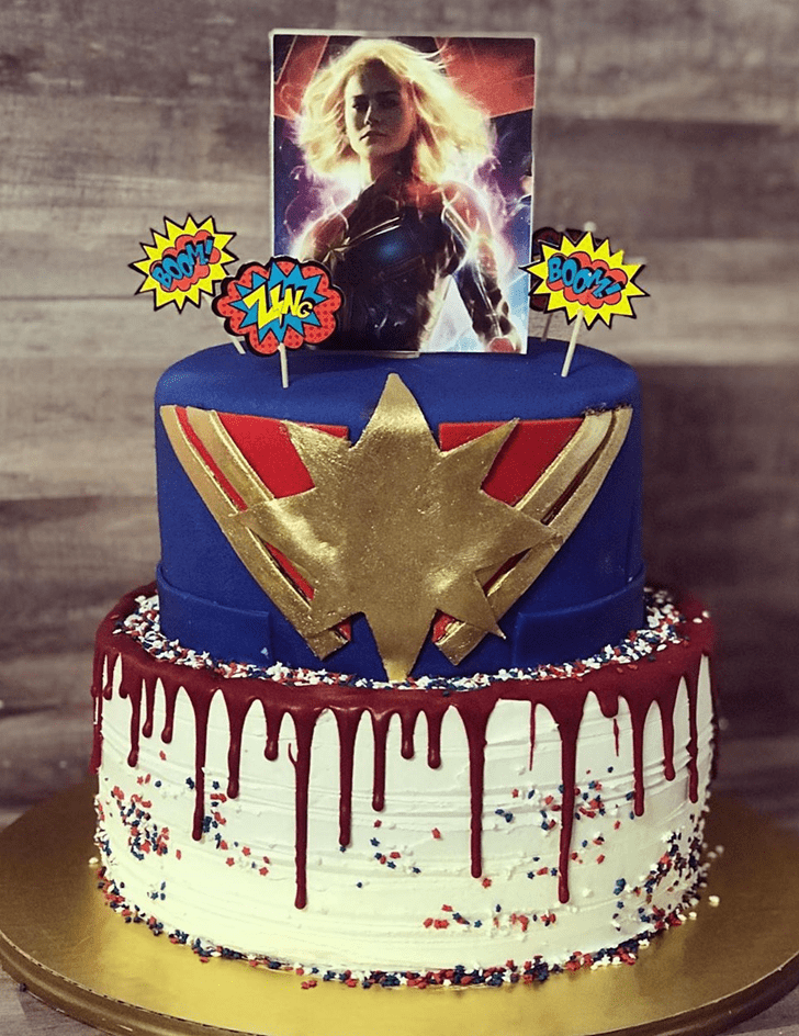 Divine Captain Marvel Cake