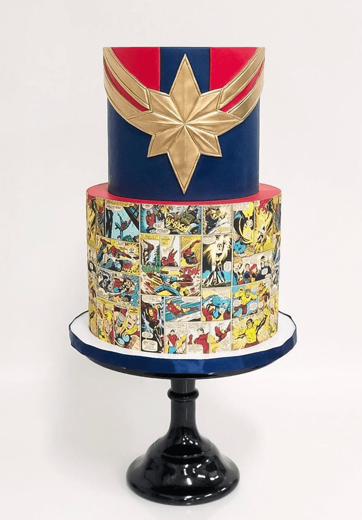 Fetching Captain Marvel Cake