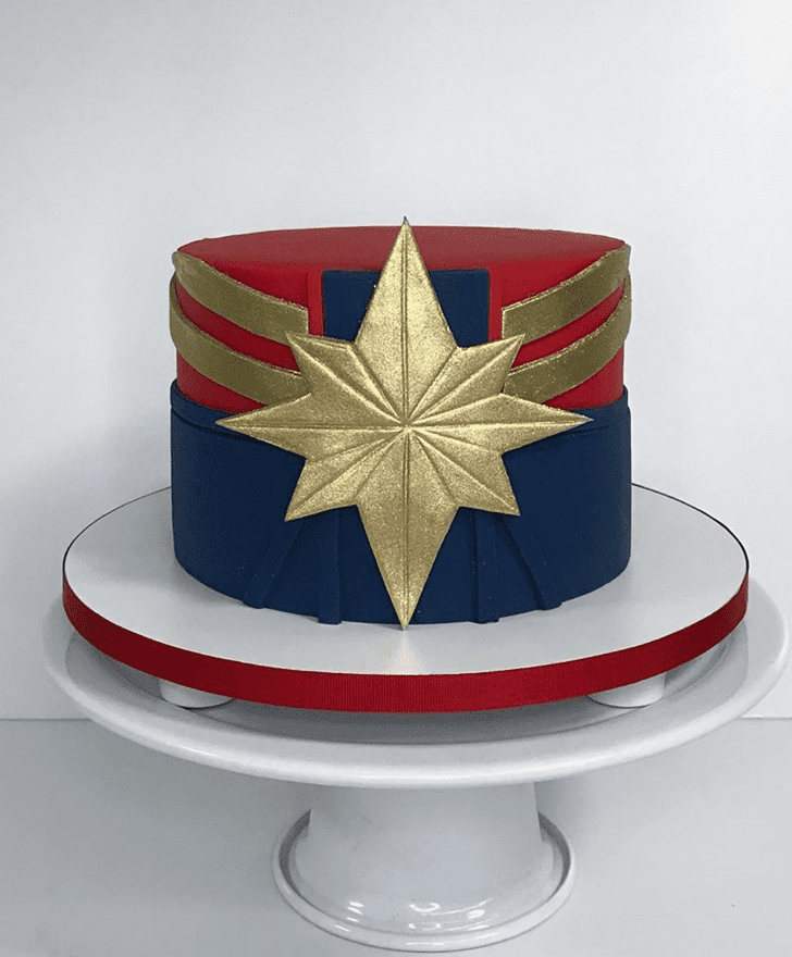 Graceful Captain Marvel Cake