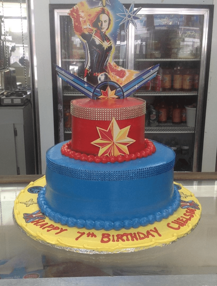 Grand Captain Marvel Cake