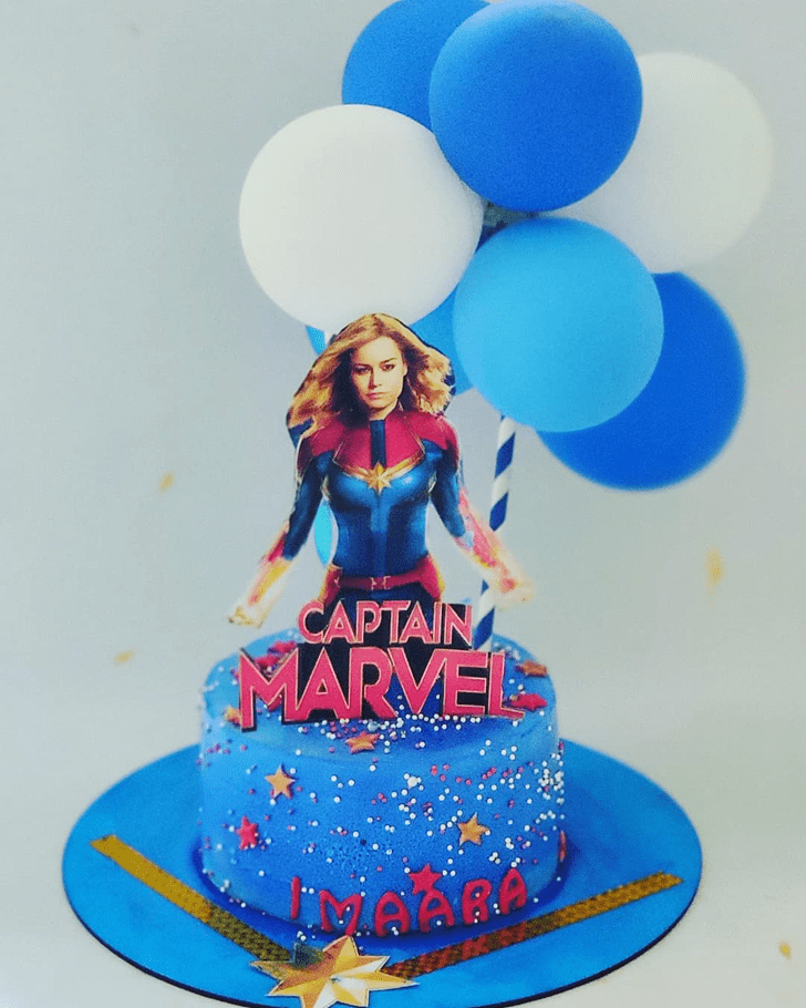 Handsome Captain Marvel Cake