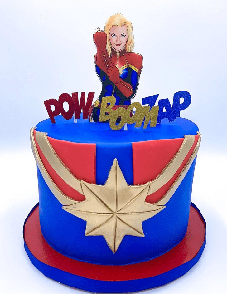 Magnificent Captain Marvel Cake