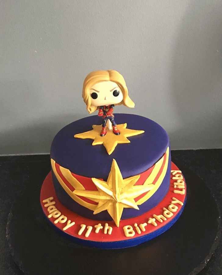 Ravishing Captain Marvel Cake