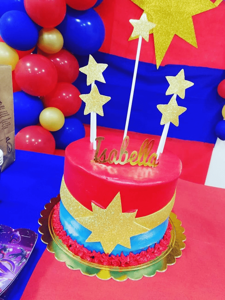 Refined Captain Marvel Cake