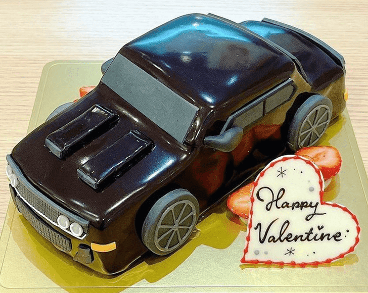 Delicate Car Cake