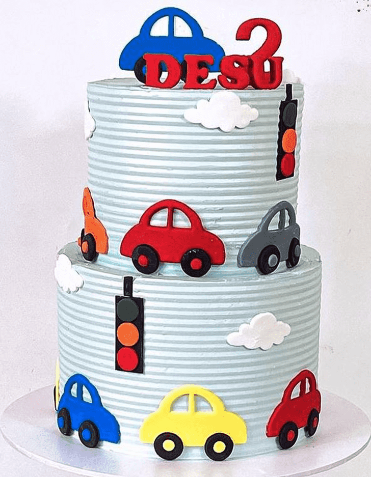 Pleasing Car Cake