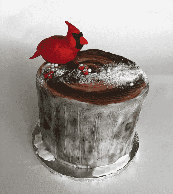 Adorable Cardinal Cake